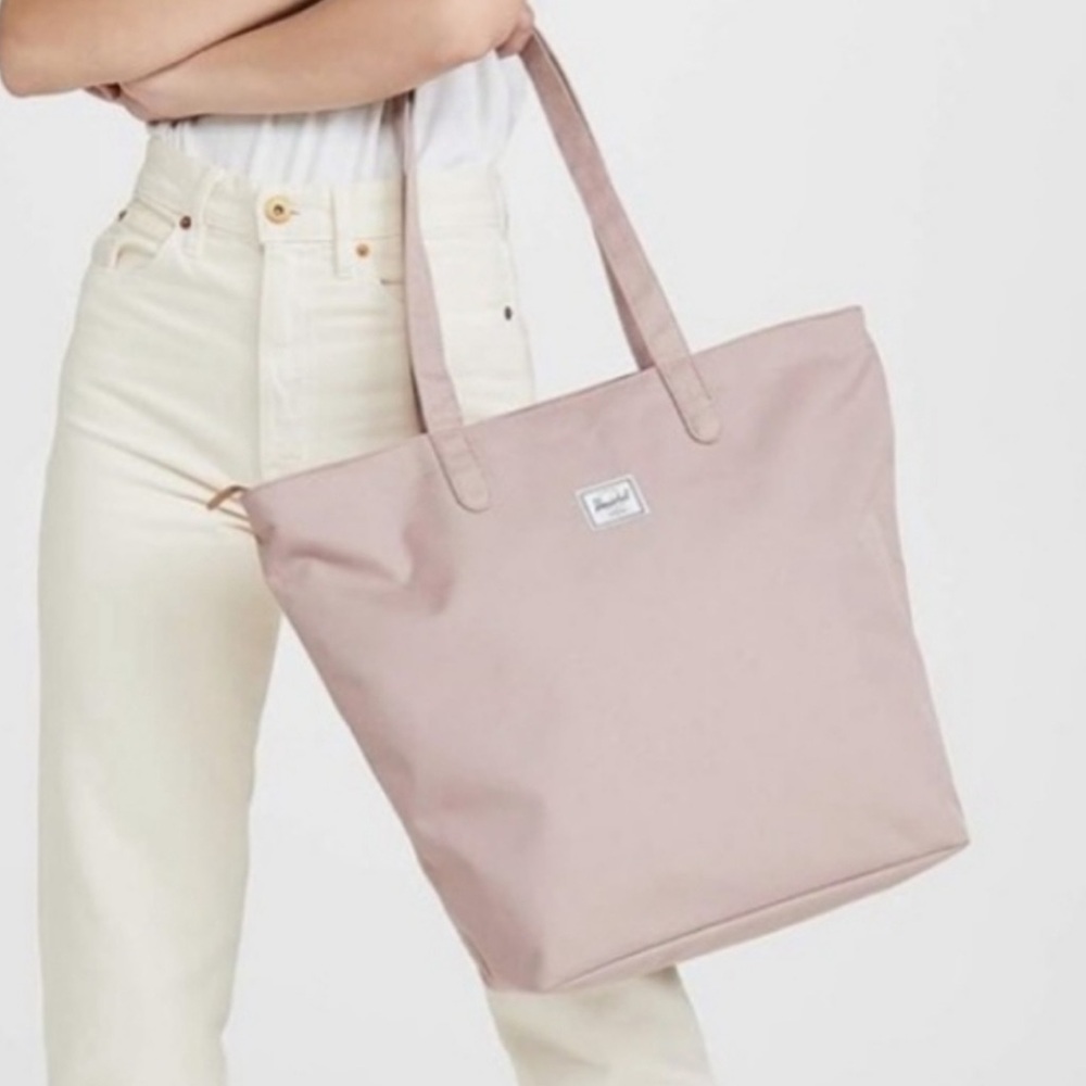 Herschel Mica Tote - Ash Rose Pink Like New Zipper Tote Bag